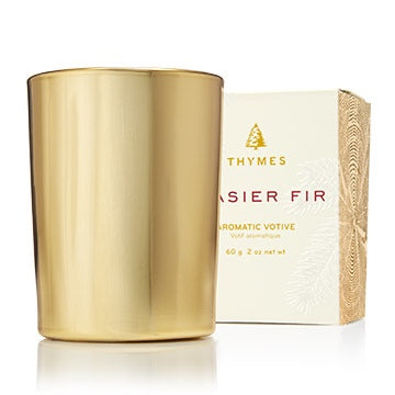 Frasier Fir Gold Votive Candle