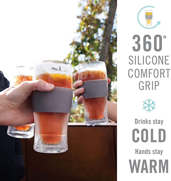 Beer Freeze Cooling Cups | Wood Grain