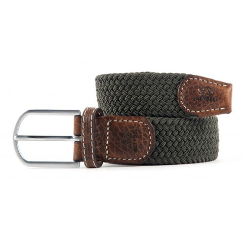 Khaki Green - Woven Elastic Belt