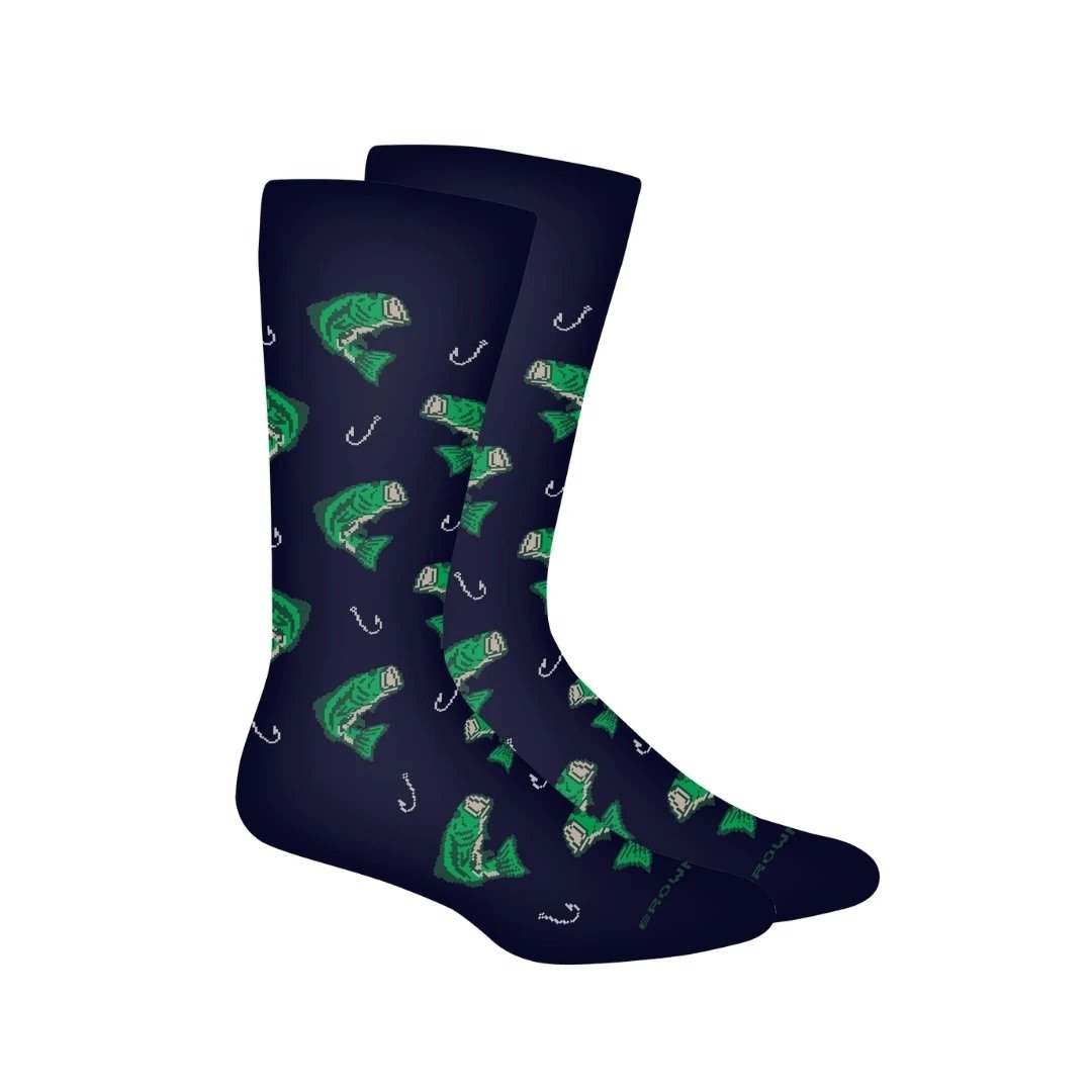 Hooked Bass Men's Socks