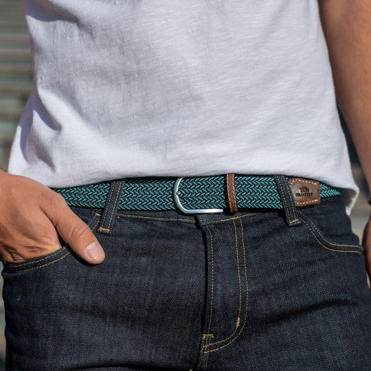 The Vancouver - Two Toned Woven Elastic Belt
