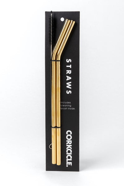 Tumbler Straw Set in Gold
