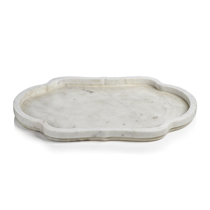 Primo White Marble Decorative Tray