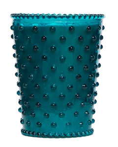 No.14 Spanish Lime Hobnail Glass Candle