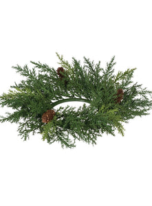 Cedar + Pinecone Wreath