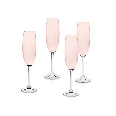 Blush Champagne Flutes