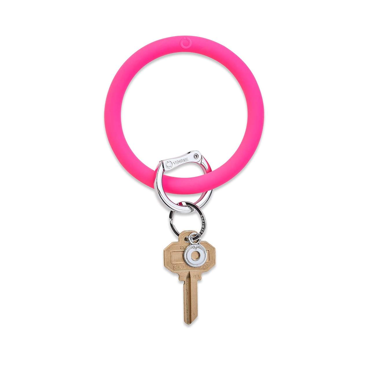 Silicone Big O Key Ring | Bright Collection | Tickled Pink
