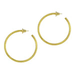 Paris Mid Size Round Hoop Earrings