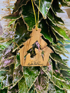 Tree Stable with Nativity Ornament