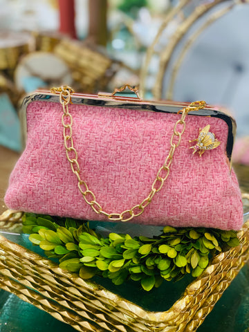 Trixie Lady Bag | Light Pink Tweed