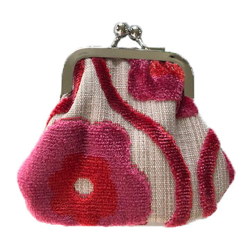 Pixie Coin Purse | Coral Pink Flower Power