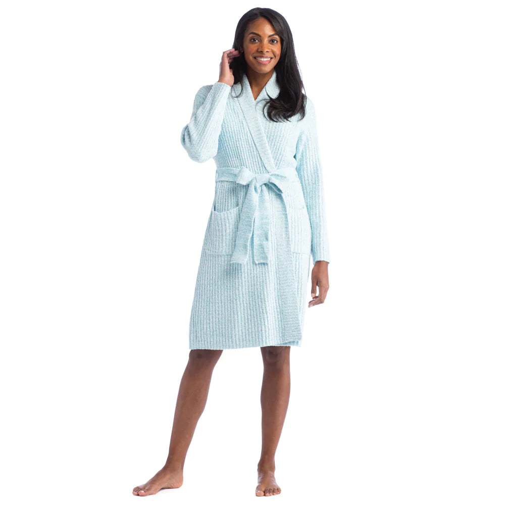 Marshmallow Wrap Robe | Glacier Blue