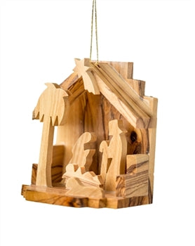Let Heaven and Nature Sing Grotto Nativity Ornament