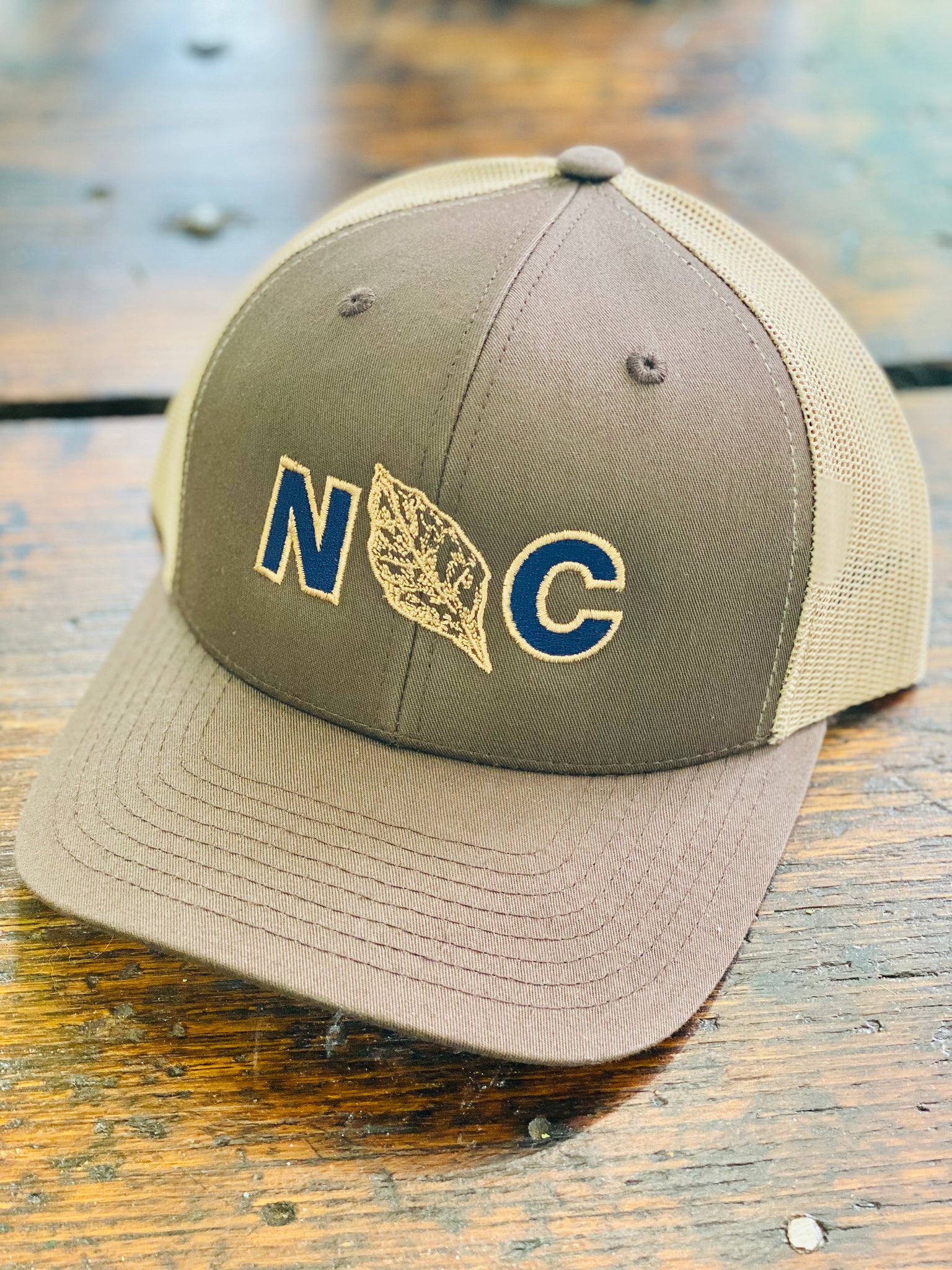 tobacco apparel NC Tobacco Embroidered Trucker Hat tobacco apparel NC Tobacco Embroidered Trucker Hat