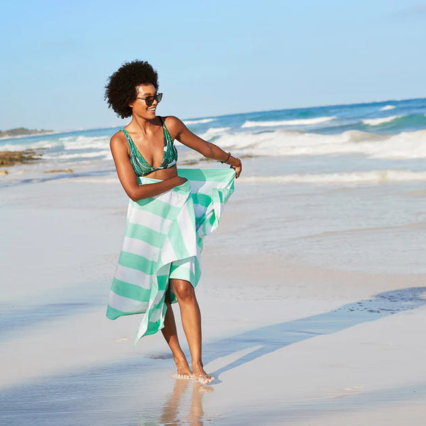 XL Quick Dry Beach Towel | Cancun Green