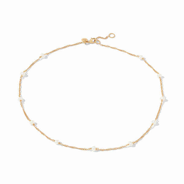 Charlotte Pearl Delicate Station Necklace