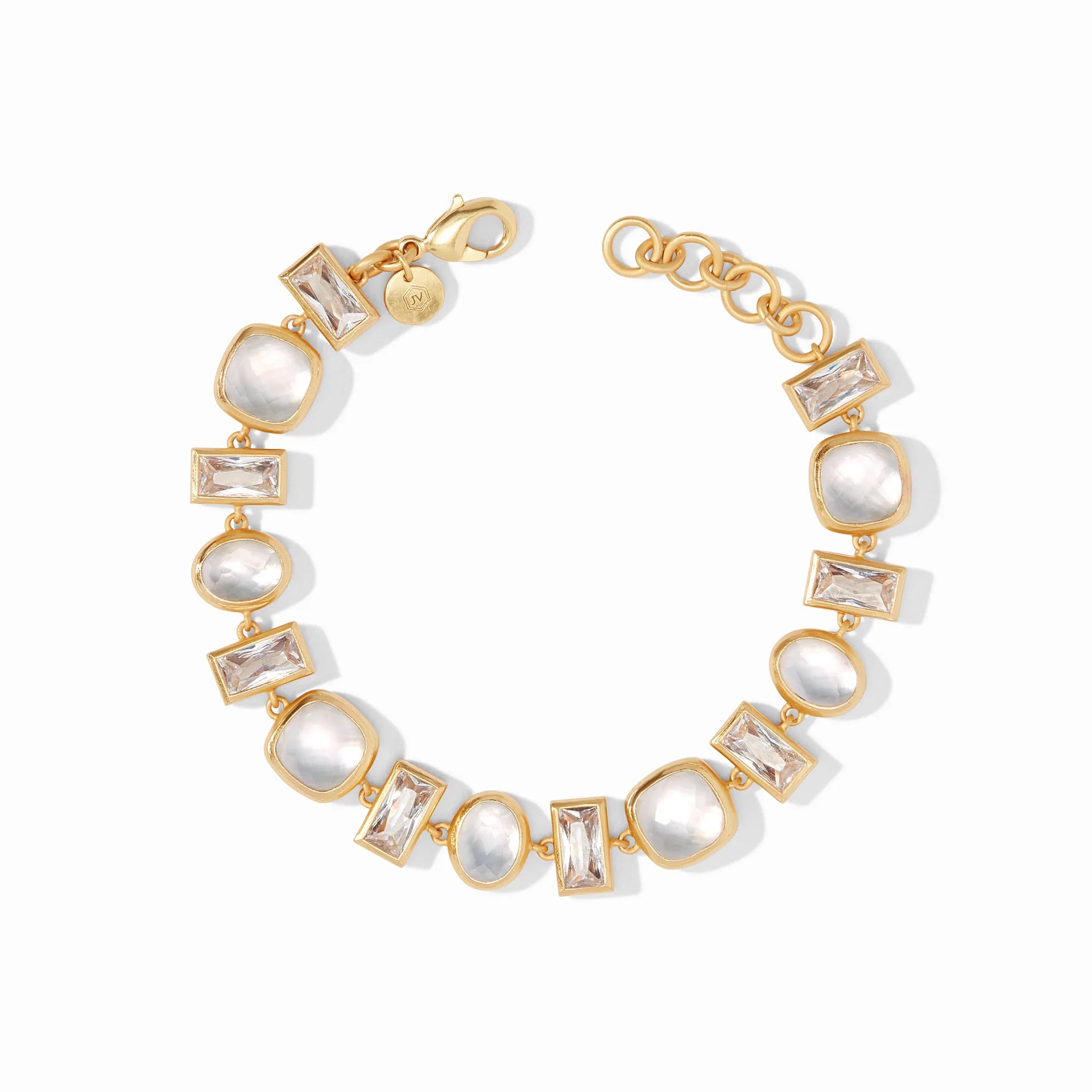 Antonia Tennis Bracelet | Iridescent Clear Crystal