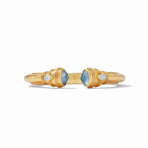 Cassis Demi Hinged Cuff | Iridescent Chalcedony Blue
