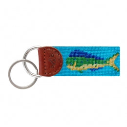 Mahi Mahi Needlepoint Key Fob