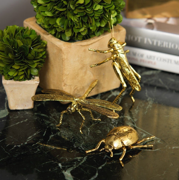 Decorative Gold Grasshopper