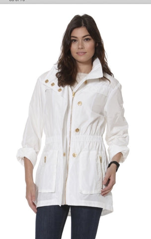Tess Anorak Lined Jacket | Antique White