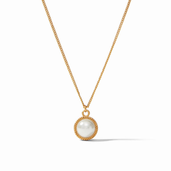 Fleur-de-Lis Solitaire Reversible Necklace | Pearl