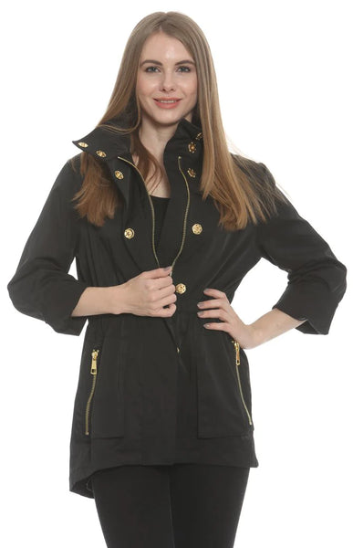 Tess Anorak Lined Jacket | Black