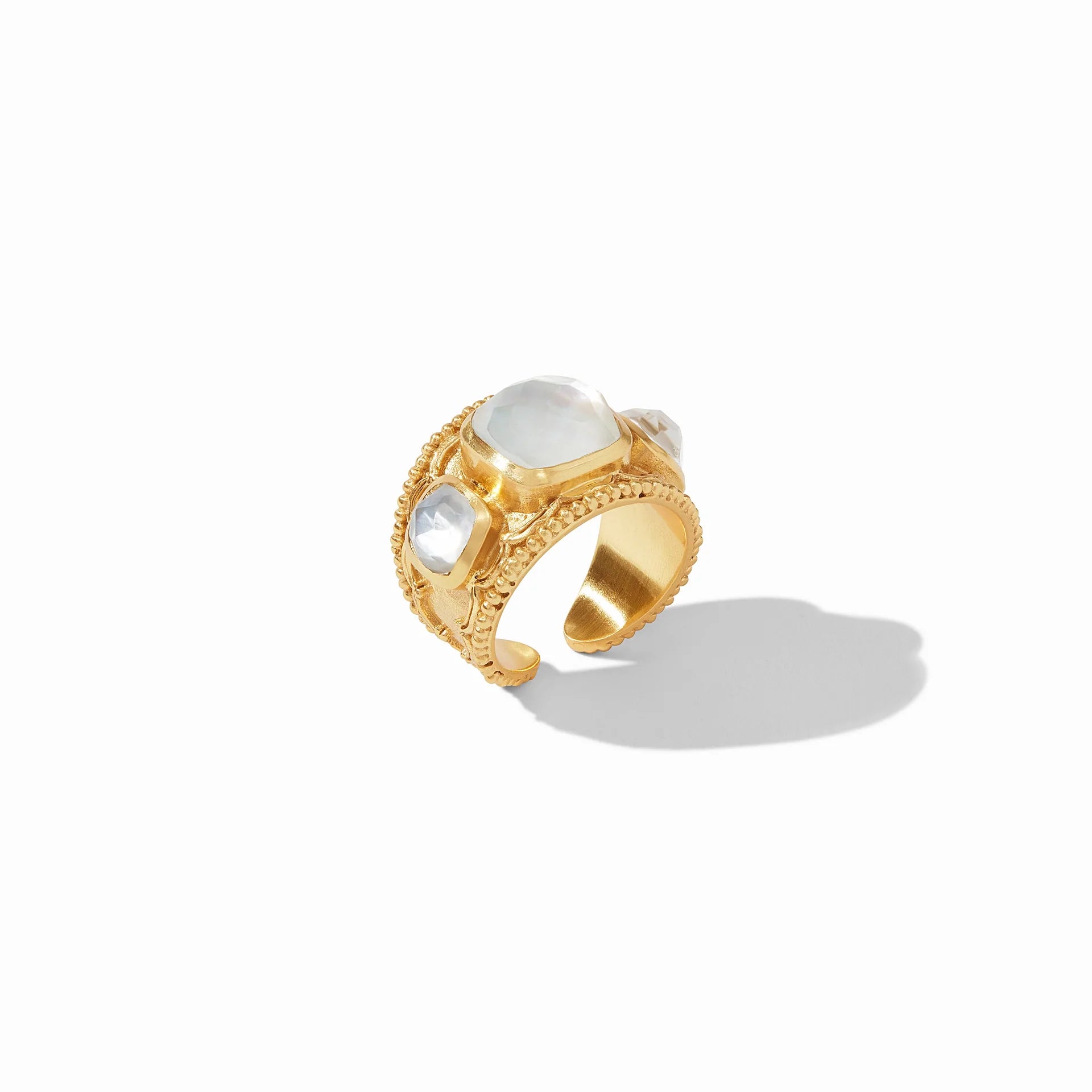 Trieste Statement Ring | Iridescent Clear Crystal