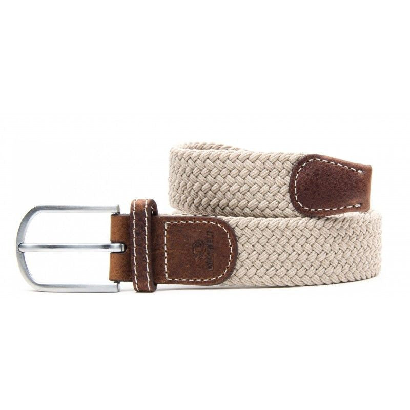 Sandy Beige - Woven Elastic Belt