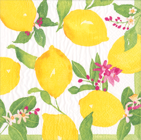 Limoncello Paper Cocktail Napkins