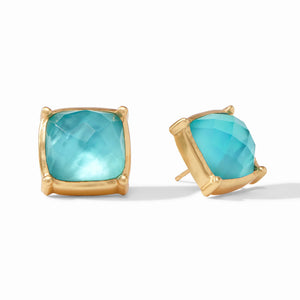 Antonia Statement Stud | Bahamian Blue