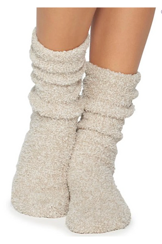 CozyChic® Heathered Women's Socks | Stone/White
