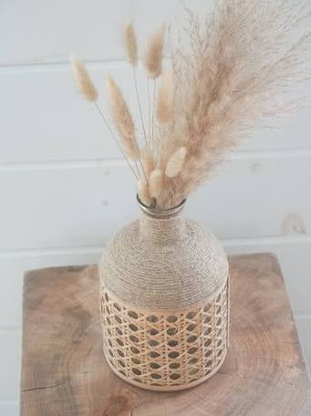 Cane + Whicker + Seagrass Vase