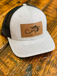 Albemarle Boats Trucker Hat with Leather Logo Badge