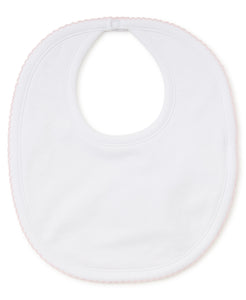 White/Pink Kissy Basics Bib