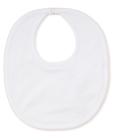 White/Pink Kissy Basics Bib