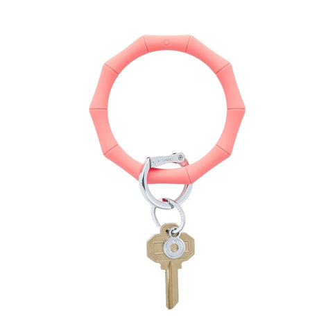 Silicone Big O Key Ring | Coral Reef Bamboo