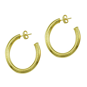 Ariela Mid Oval Hoop Earrings