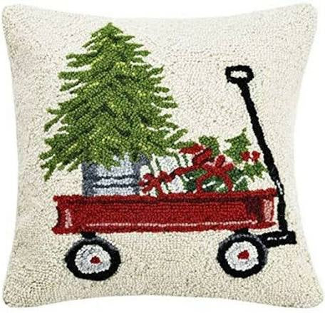 Christmas Wagon Hook Pillow