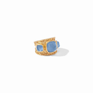 Trieste Statement Ring | Iridescent Chalcedony Blue