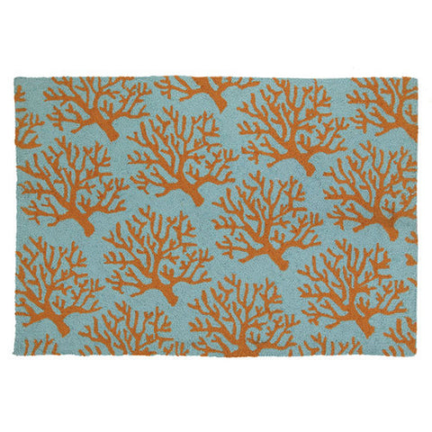 Coral Hook Rug