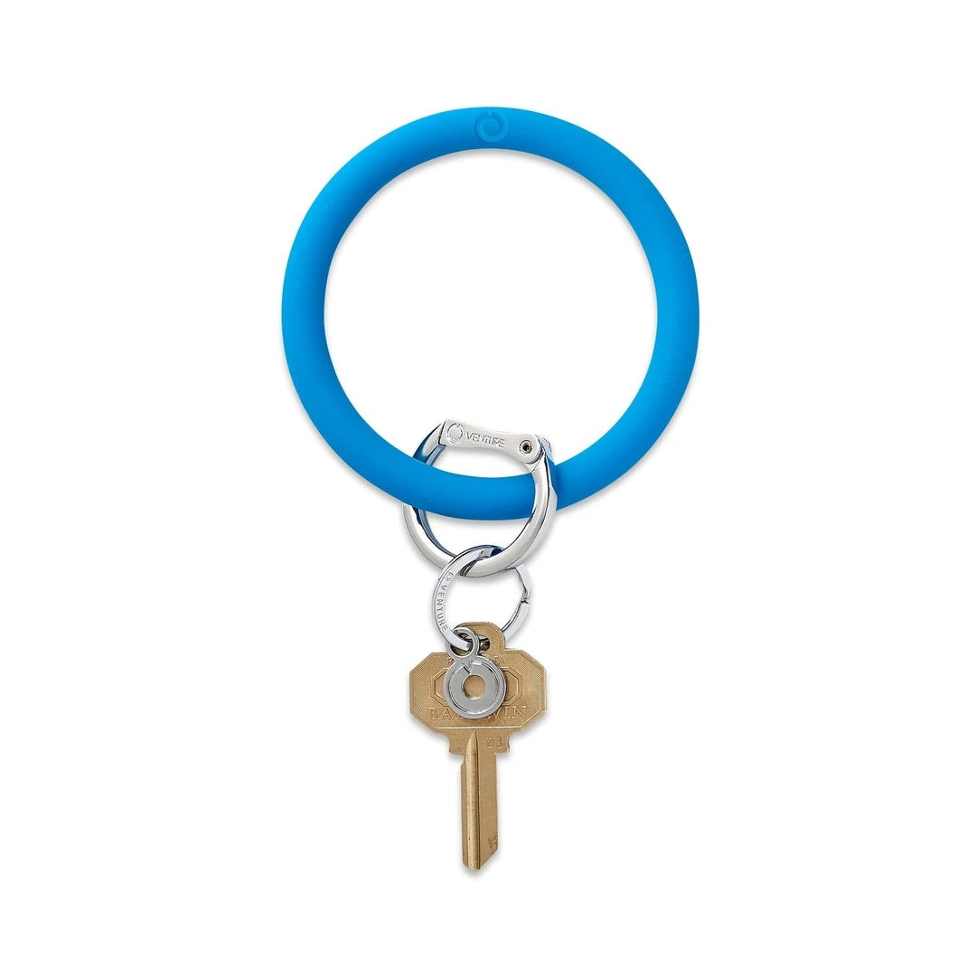 Silicone Big O Key Ring | Bright Collection | Peacock