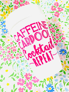 Caffeine, Carpool, Cocktail Foam Cups