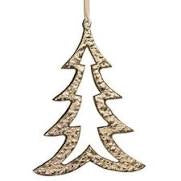 Raw Aluminum Tree Ornament | Gold
