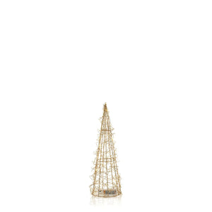 Gold Wire LED Tree | Small