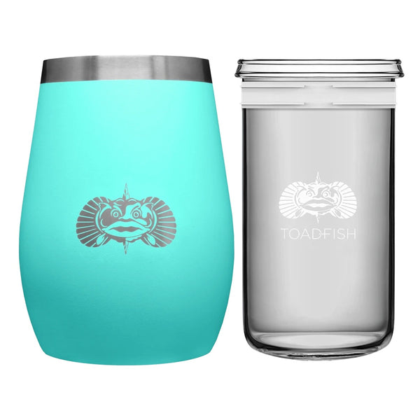 Non-Tipping Wine Tumbler | 10oz | Teal