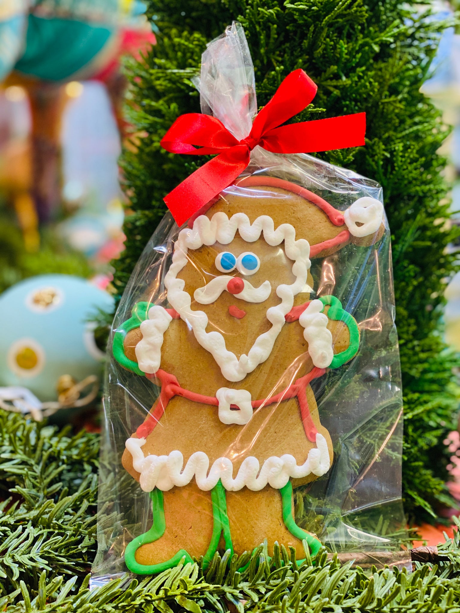 Giant Santa Gingerbread Cookie