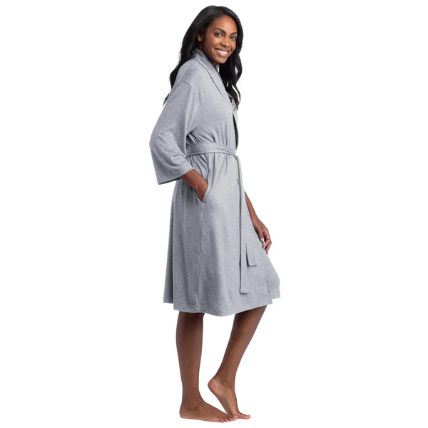 Dream Shawl Collar Robe | Heather Grey