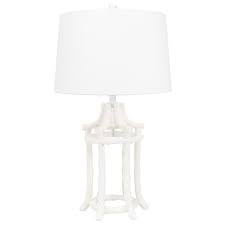 Bamboo Table Lamp | White