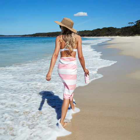 XL Quick Dry Beach Towel | Malibu Pink